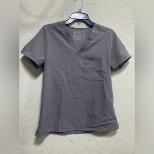 Figs Women’s  Charcoal V-Neck scrub top